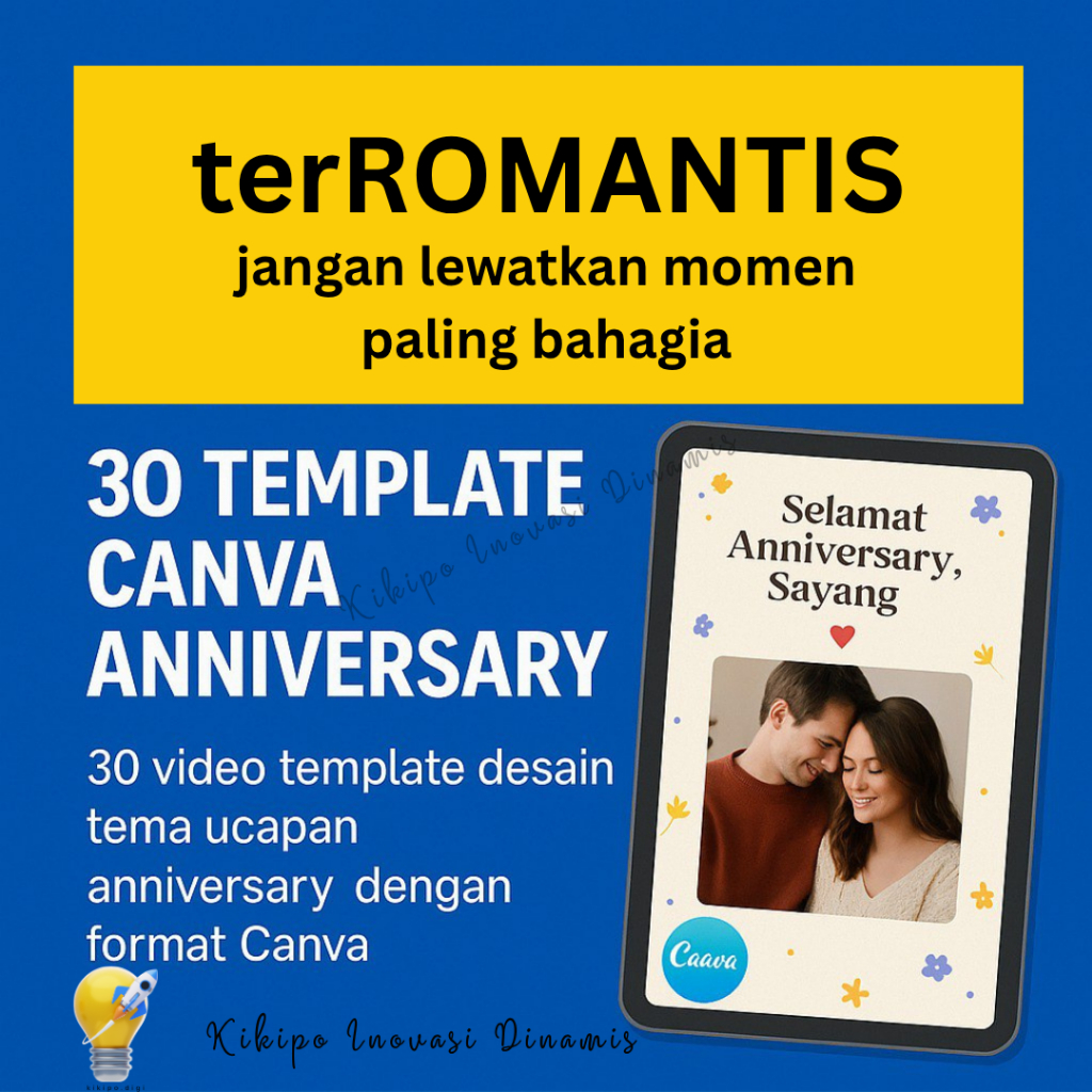 Video template bertema ucapan Anniversary full editab di Canva Rayakan Momen Spesial dengan Desain y
