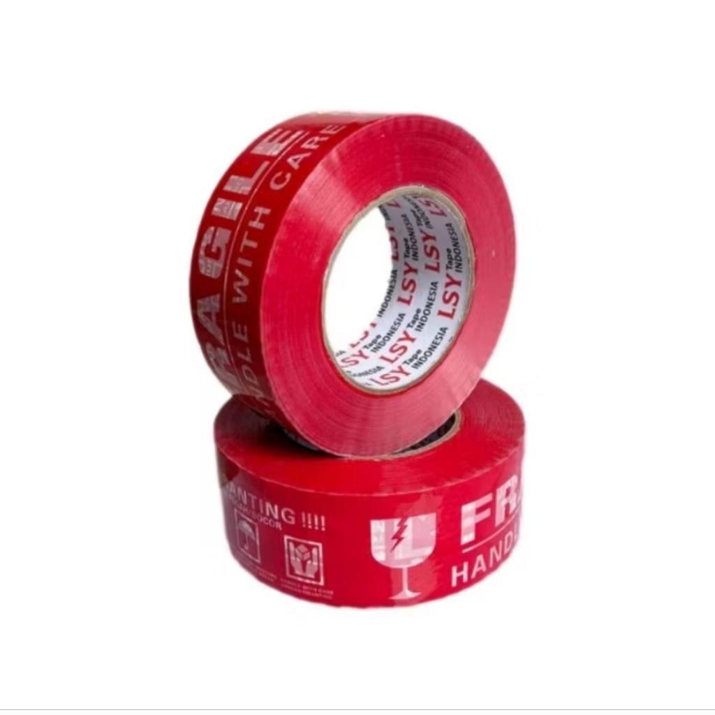 

Lakban murah FRAGILE (jangan dibanting) 100,200, & 300 yard x 45 mm