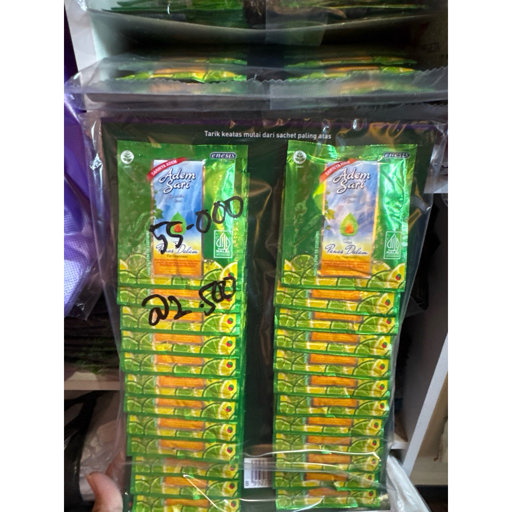 

adem sari sachet isi 24 sachet