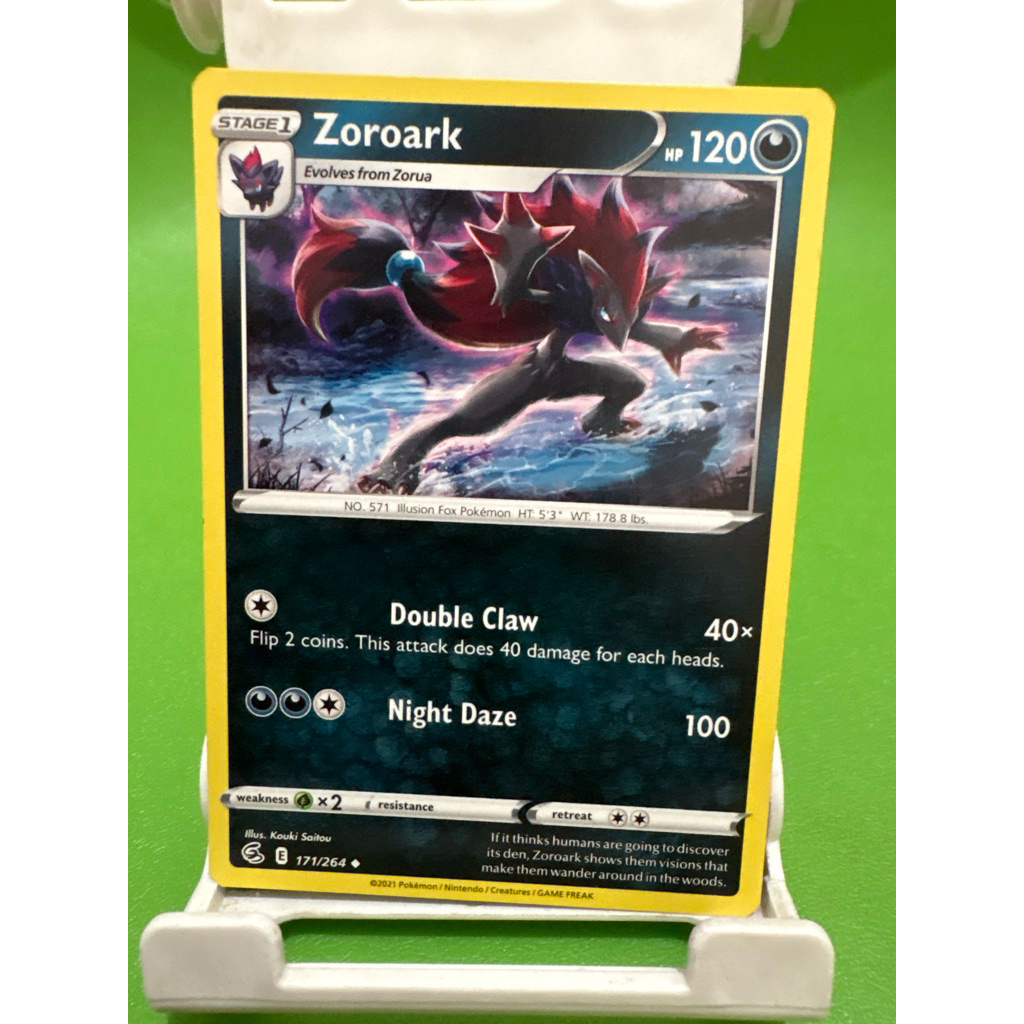 kartu pokemon original common zoroark 171/264