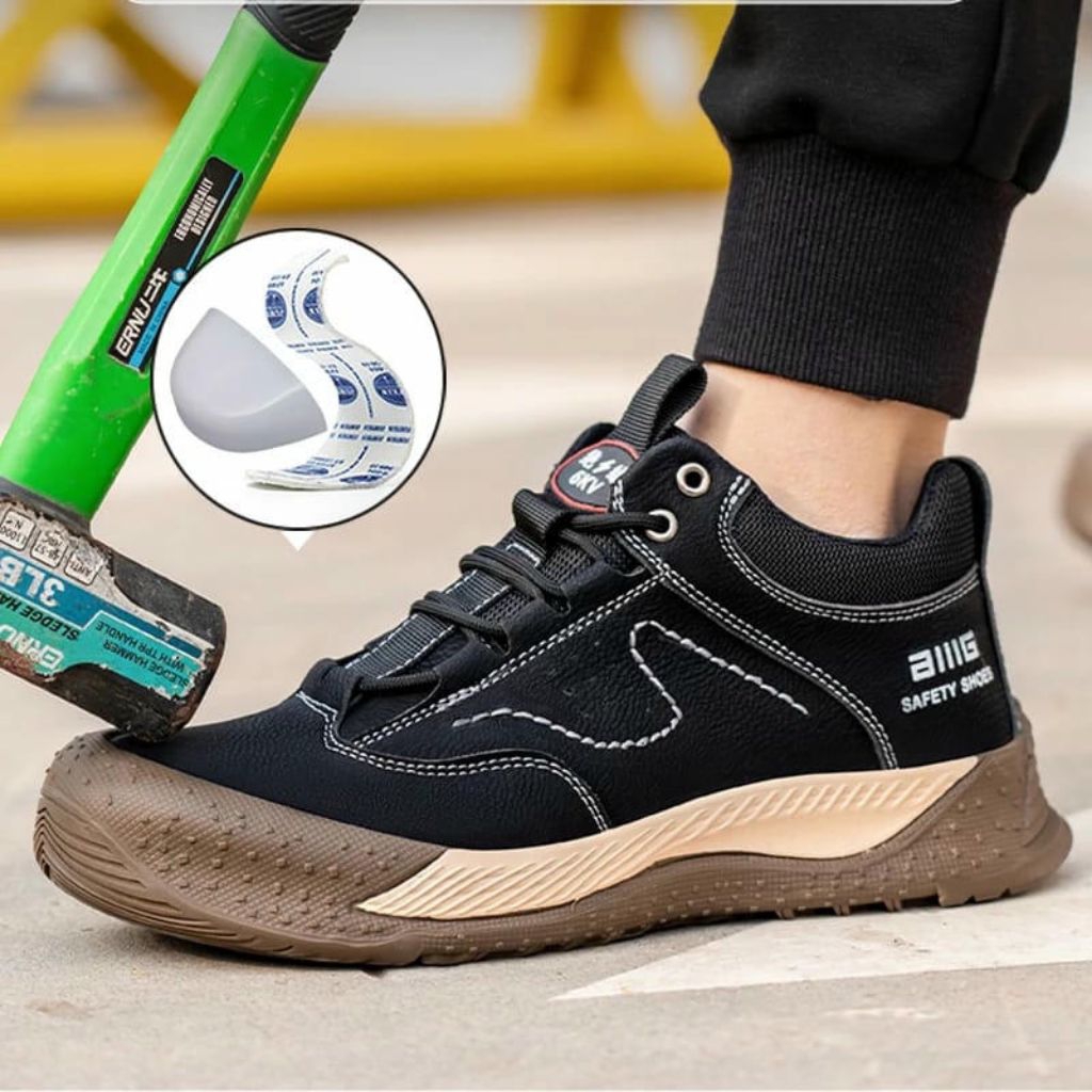 Sepatu Safety Pria SI24 Ukuran JUMBO 39-46 Sepatu Ringan