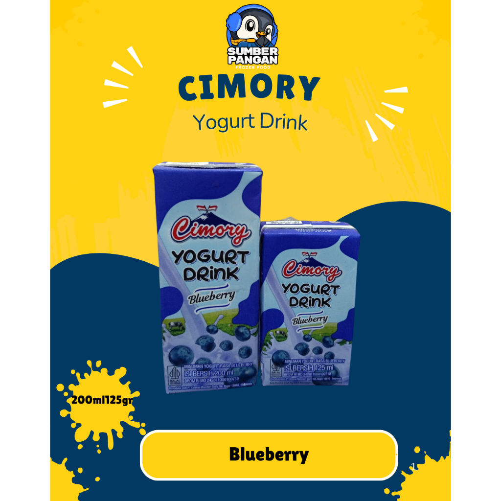 

Cimory Yogurt Drink Blueberry 200ml&125ml