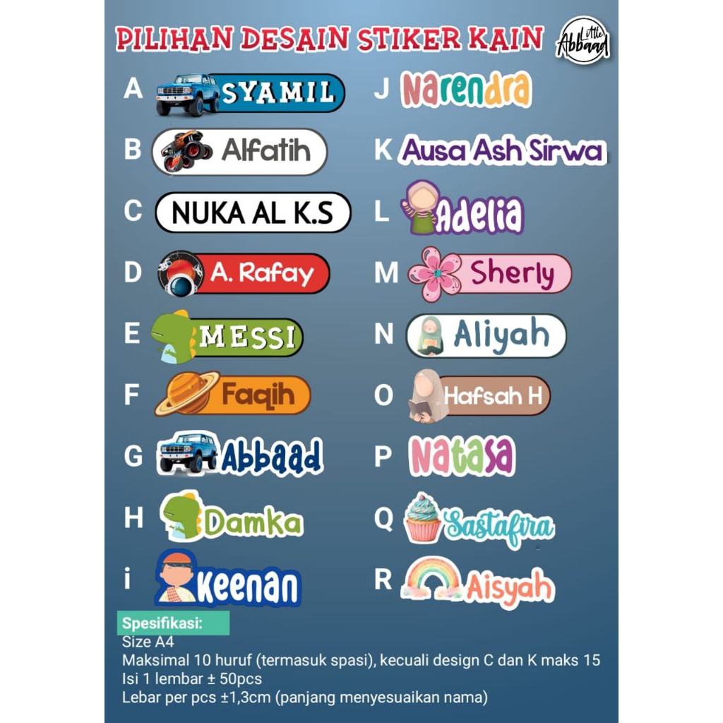 

Stiker Kain