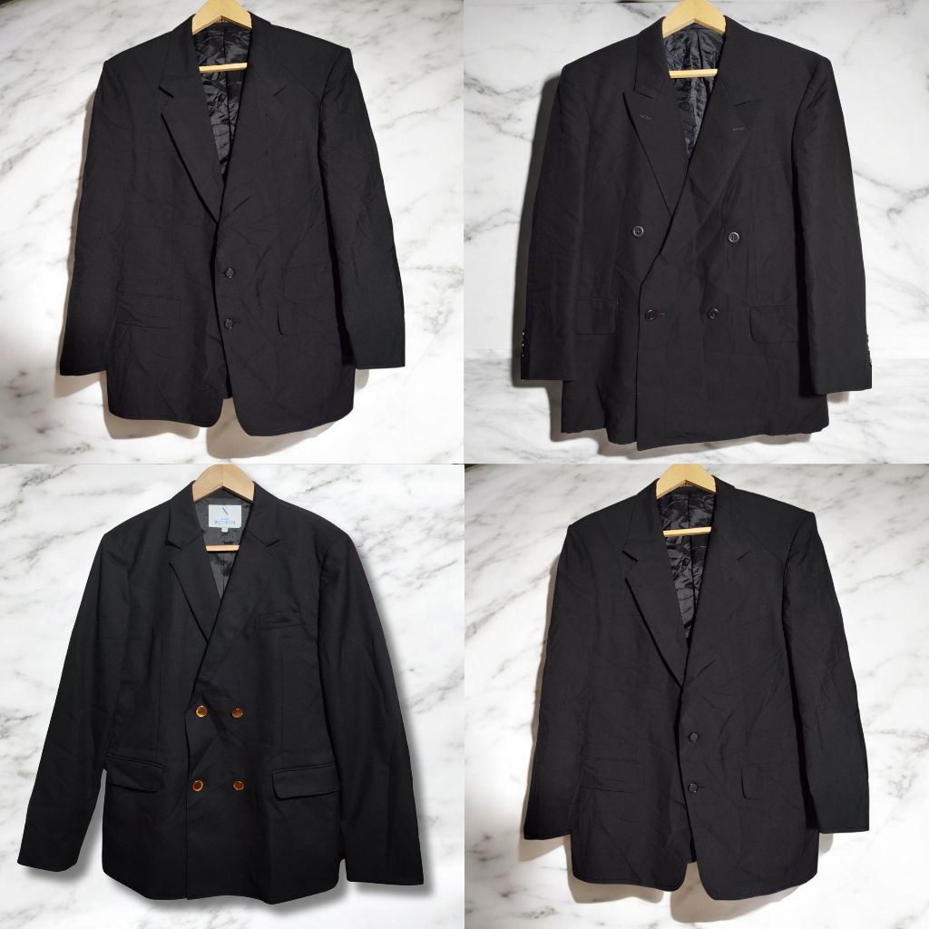 Jas Pria Hitam dan Warna Formal