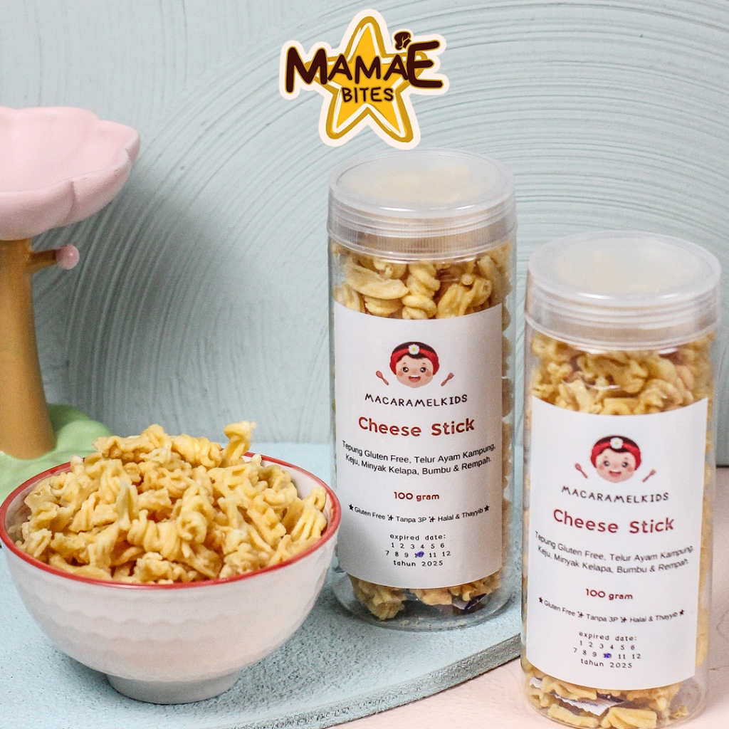 

Macaramel Kids - Cheese Stick | MPASI NDF Homemade & Bekal Anak Sehat