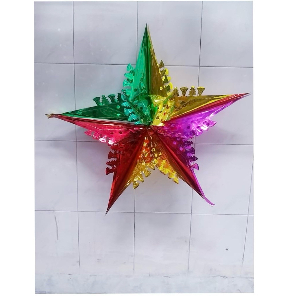 lampion natal gaba gaba natal cantik bahan premium tidak mudah sobek