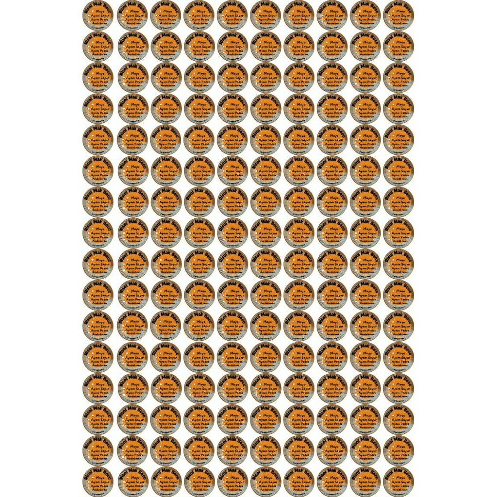 

Label Sticker Usaha Kecil, waterproof, bebas design sesuai keinginan