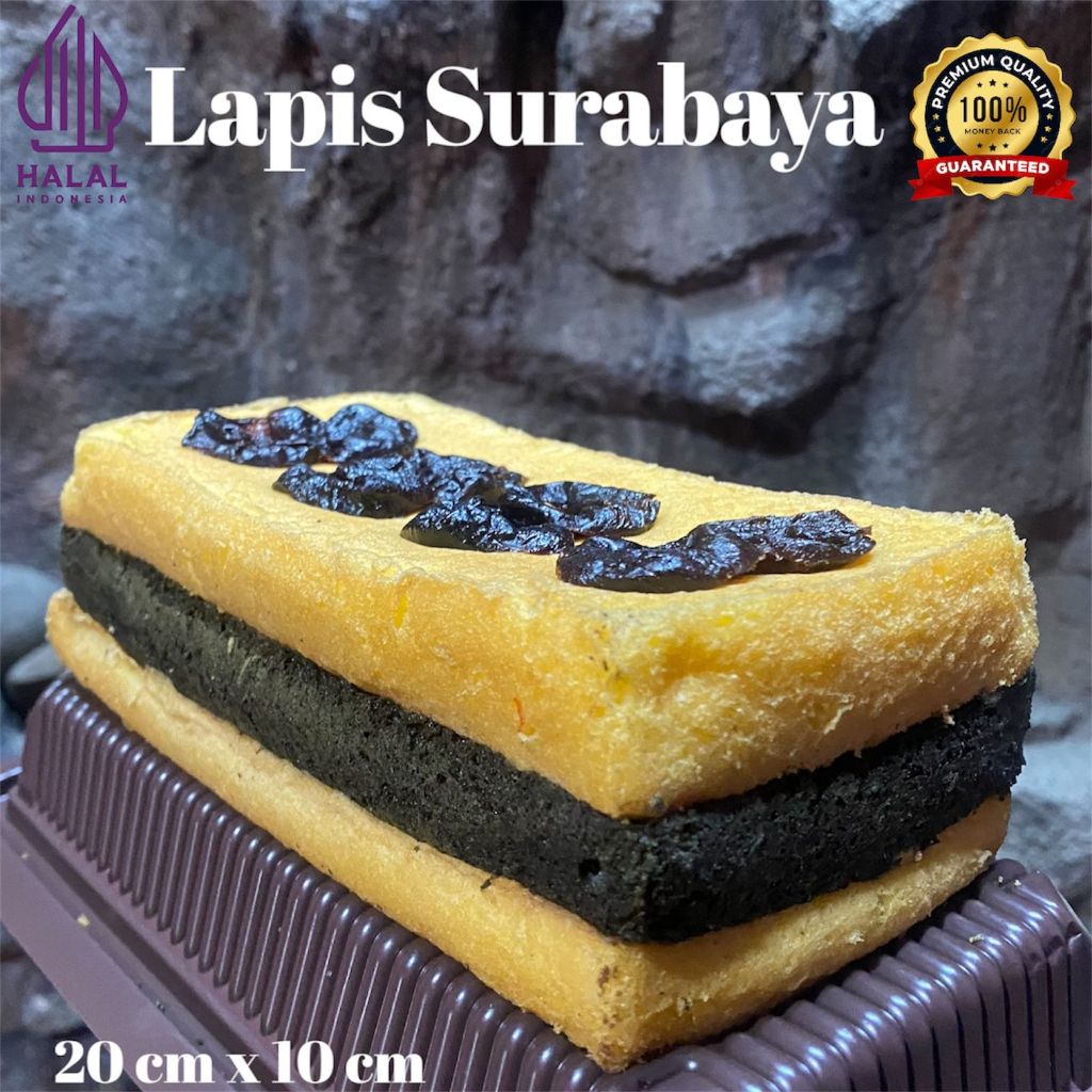 

Spesial Lapis Surabaya Premium 20cm x 10cm Tanpa Pengawet l Toping plum