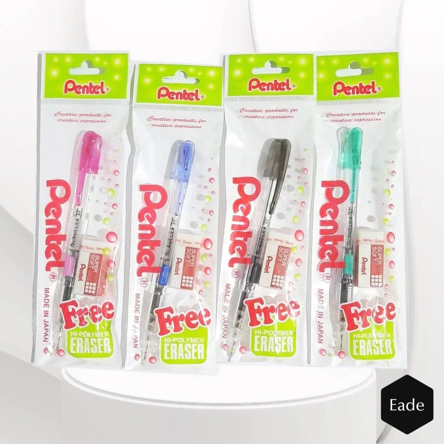 

(LIVE) [SET] PENSIL / MEKANIK PENTEL CAPLET PD-105T (1 Pensil + 1 Penghapus) 2
