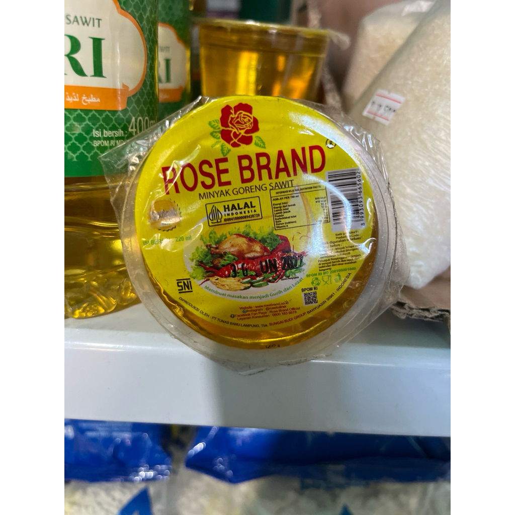 

minyak goreng rose brand 220ml murah
