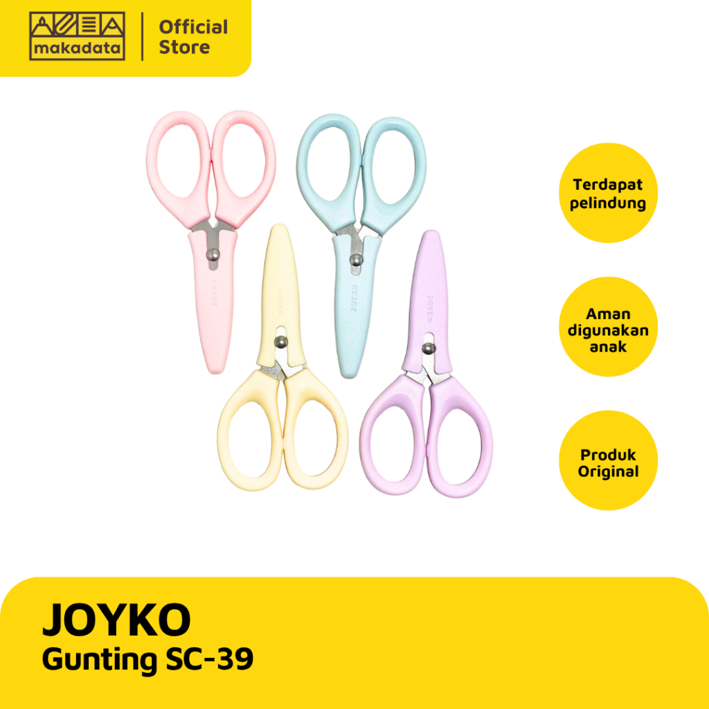 

SCISSORS / GUNTING ANAK JOYKO SC-39 (1 PCS) MURAH