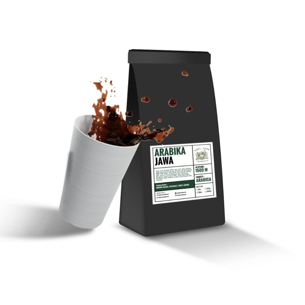 

ARABIKA ESPRESSO BASE KOPI JAVA INDONESIA Kopi Jawa Arabika Java Arabica Coffee 180g,450g,1000g