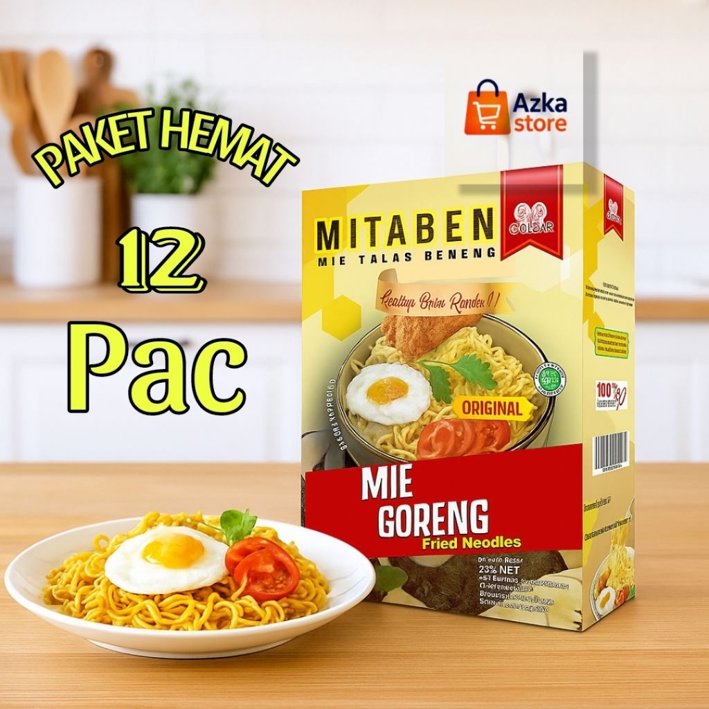

PAKET HEMAT ISI 12 KOTAK HARGA PROMO" Mie instan "MITABEN 90g.