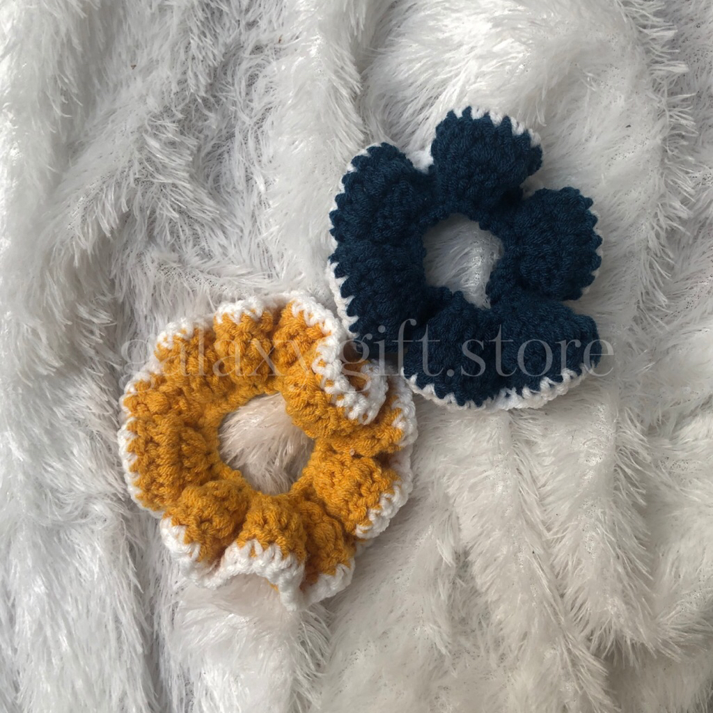 SCRUNCHIE RAJUT || IKAT RAMBUT RAJUT || SCRUNCHIE LUCU