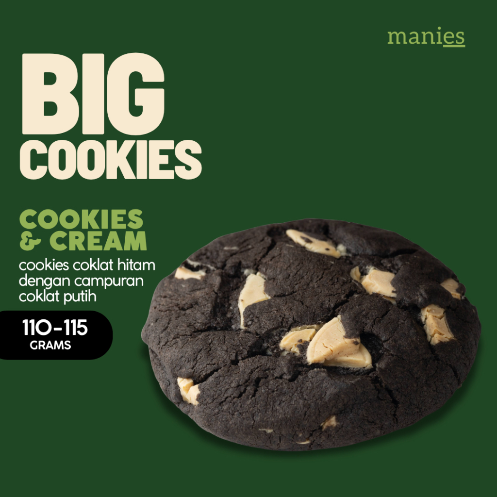 

BIG COOKIES COOKIES & CREAM - maniesbyrika