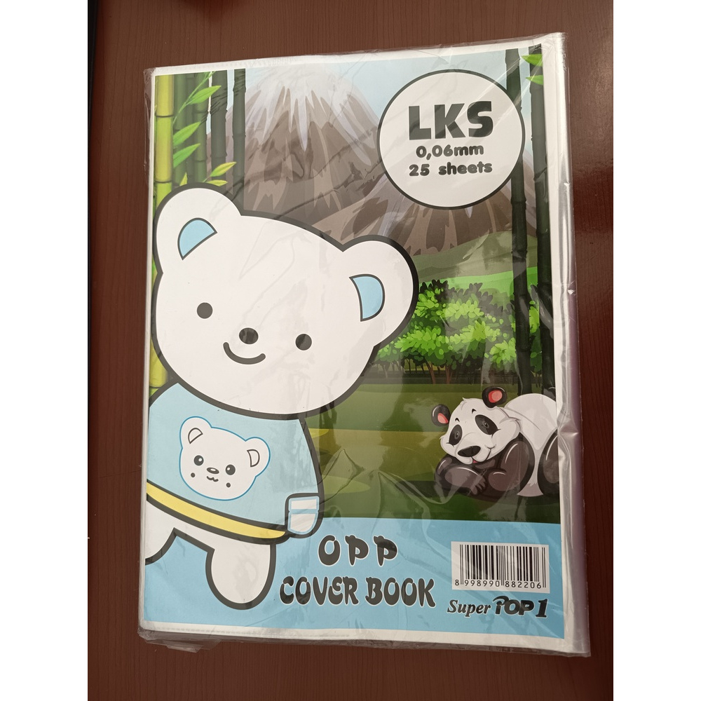 

[Isi 25 Lembar] Sampul Buku Plastik TEBAL 0,06 mm LKS PANDA