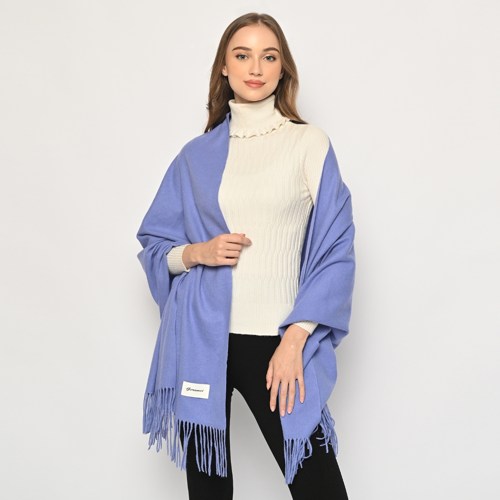 SYAL Wanita Polos Scarf Winter Syal Leher Import Korea Fashion Polos Premium