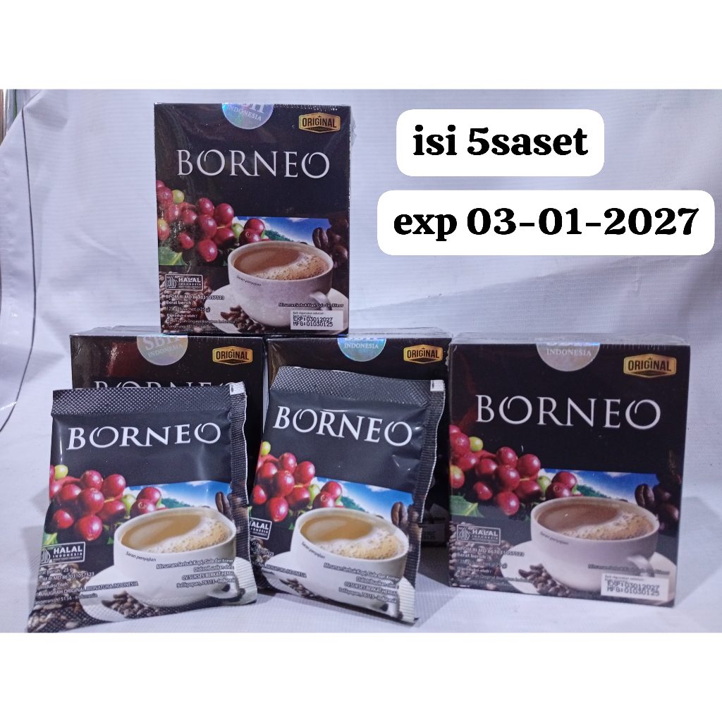 

Kopi Borneo Isi 5 Sachet - Membantu Menambah Stamina