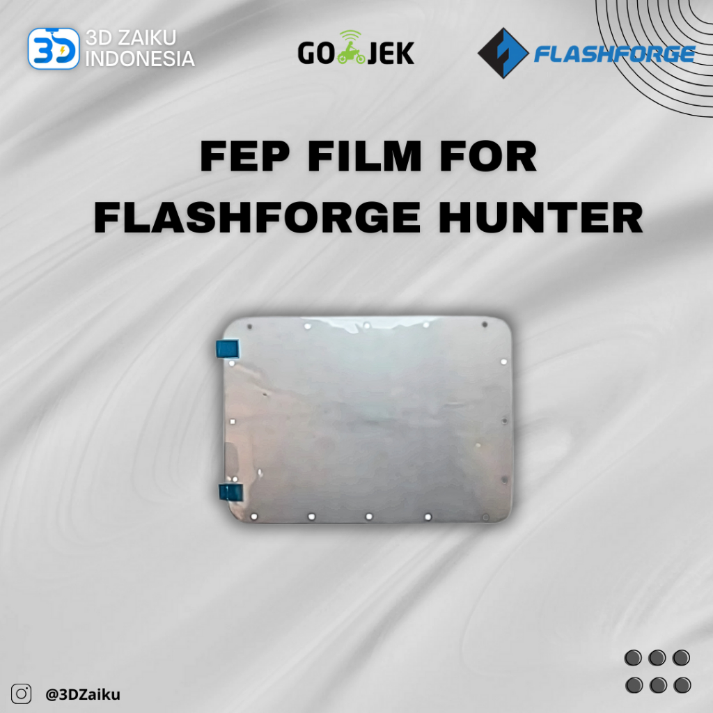 Original 3D Printer FEP Film Sparepart for Flashforge Hunter