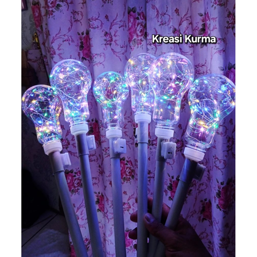 Obor LED/ Obor takbiran /oncor pawai nyala 3 mode /lampion mini/ obor mainan anak aman