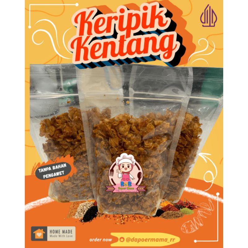 

Keripik kentang Balado Kentang Kering Mustofa-Mama RR Cod Kering Kentang Balado Pedas Manis Keripik Mustofa Gurih Tanpa Bahan Pengawet