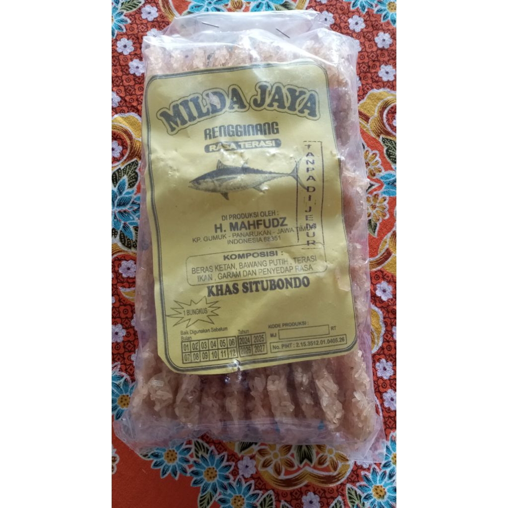 

Rengginang Milda Jaya / Rengginang Terasi & Rengginang Bawang /Rengginang Khas Situbondo / Rengginang Mentah
