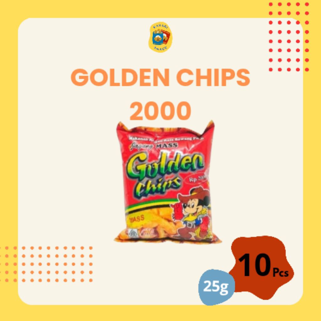 

RS Chiki BERHADIAH Golden Chips kemasan 2000 (25g) isi 10pcs