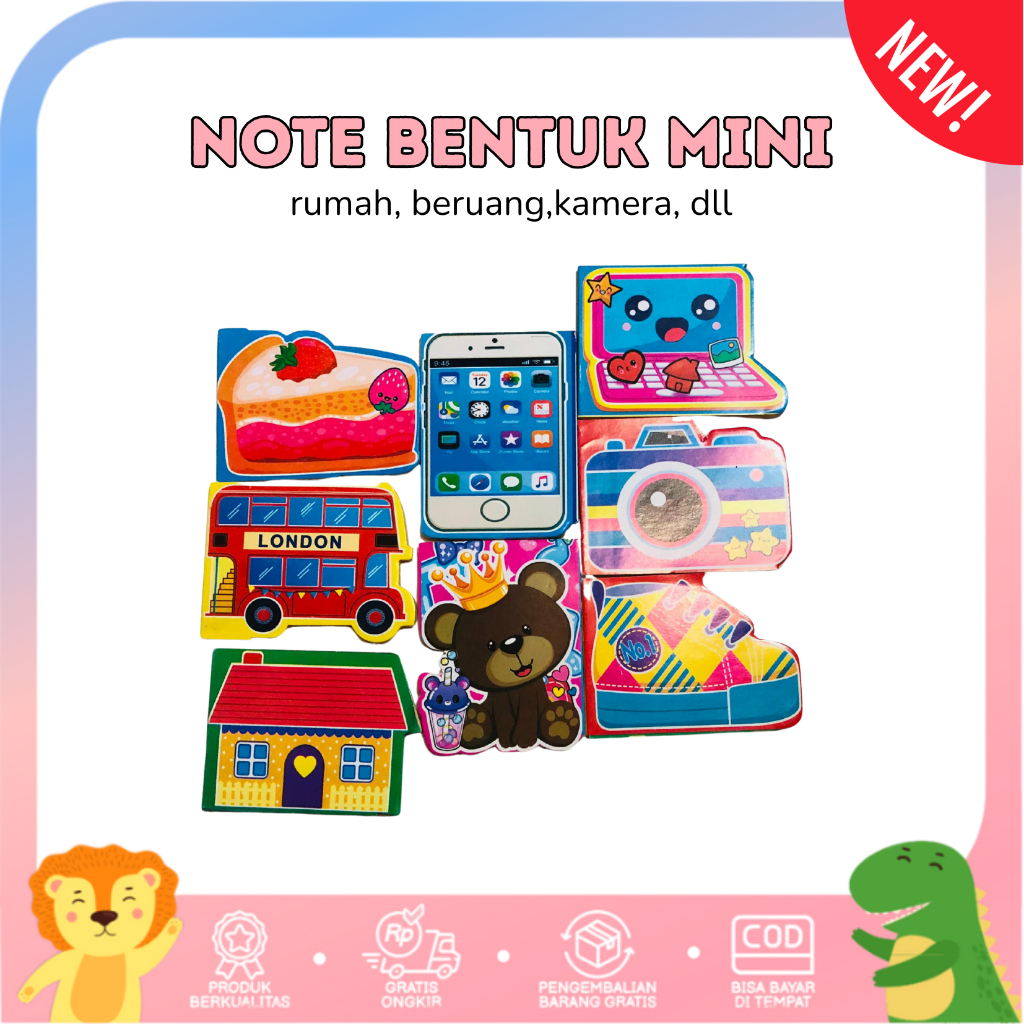 

Buku Catatan Kecil Notes Mini Karakter Anak Bentuk Lucu Lucu