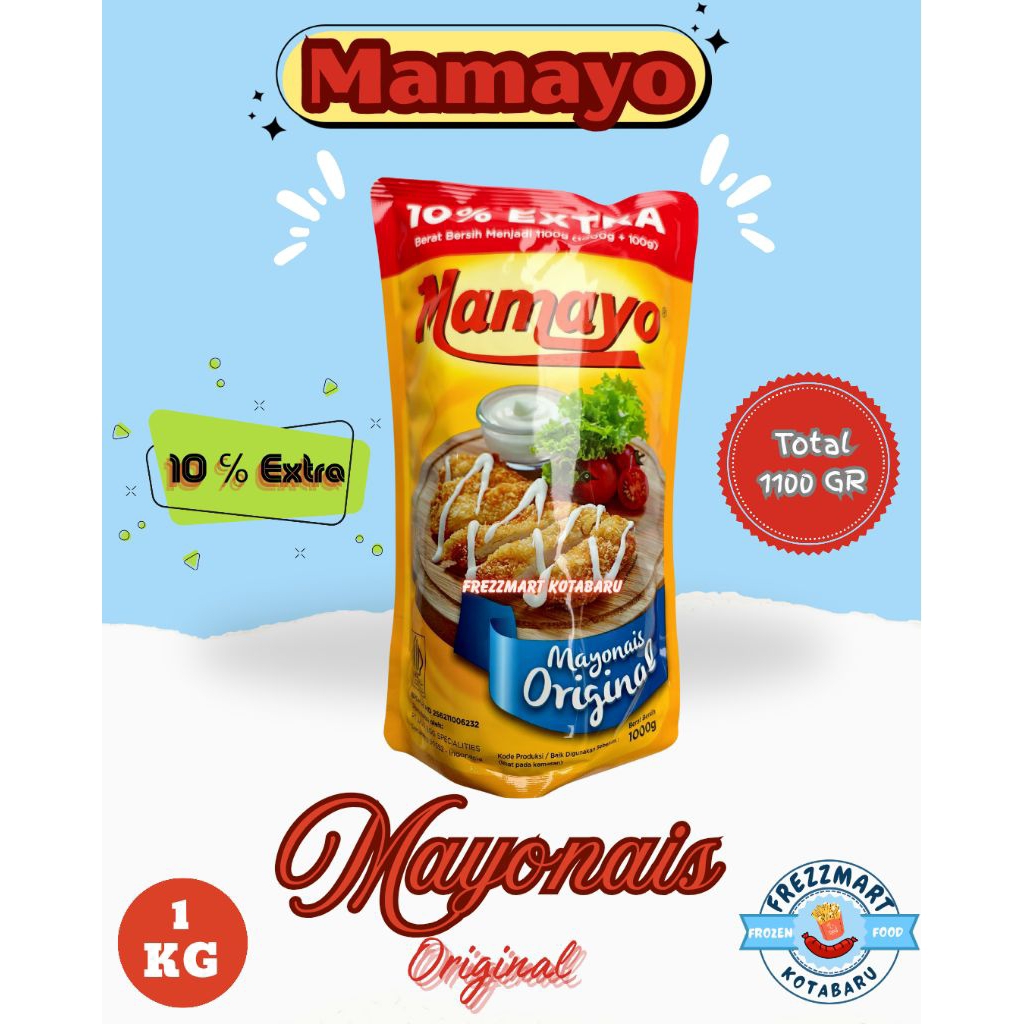 

Mamayo Mayonais Original 1 KG Frezzmart Kotabaru