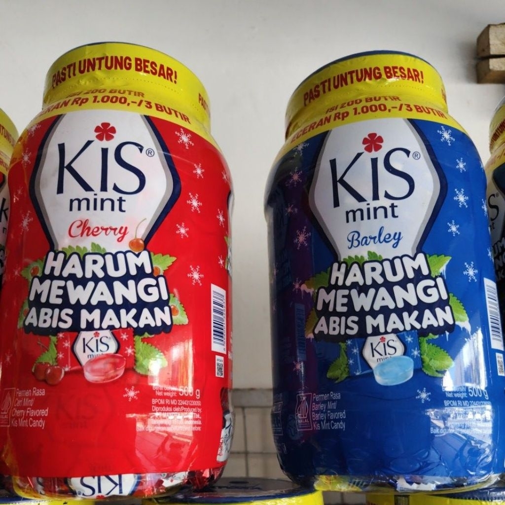 

Kis Mint Barley Cherry Nafas Tetap Seger Permen isi 200