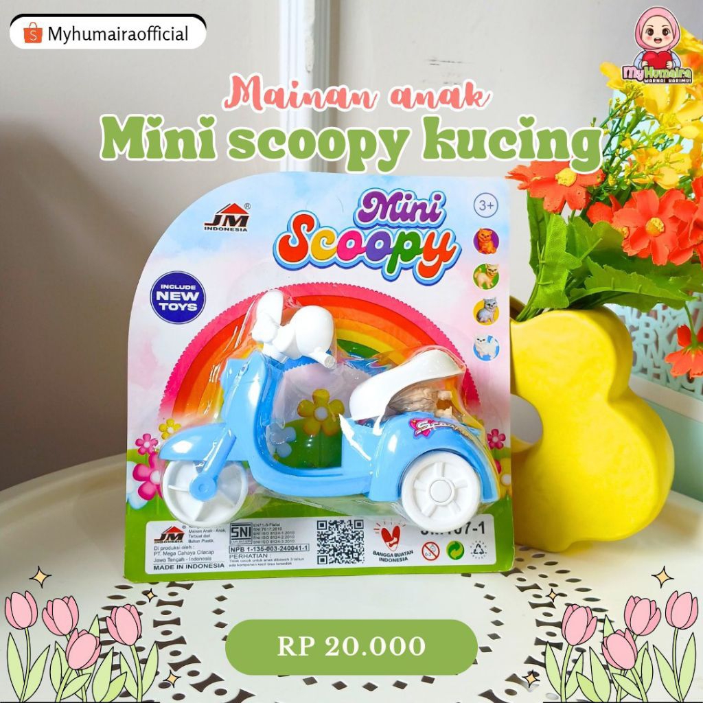 [TENGGARONG] MAINAN ANAK MOTOR MINI SCOOPY KUCING