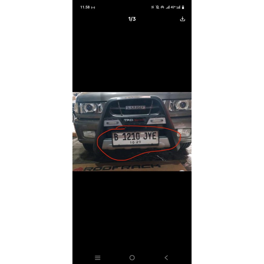 Tanduk depan mobil Isuzu panther new