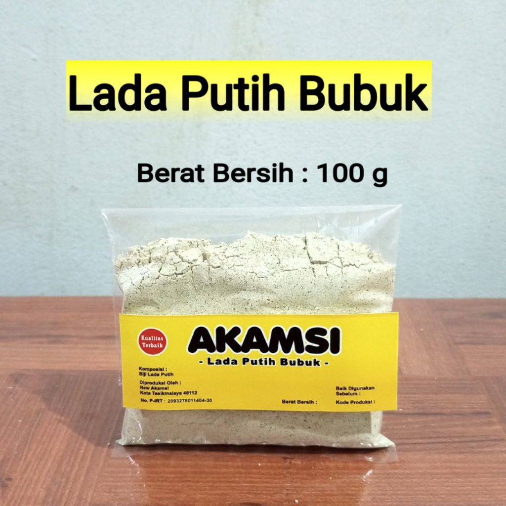 

Lada Putih Bubuk 100g / Merica Bubuk Akamsi