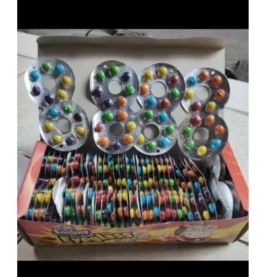 

permen kacamata permen coklat