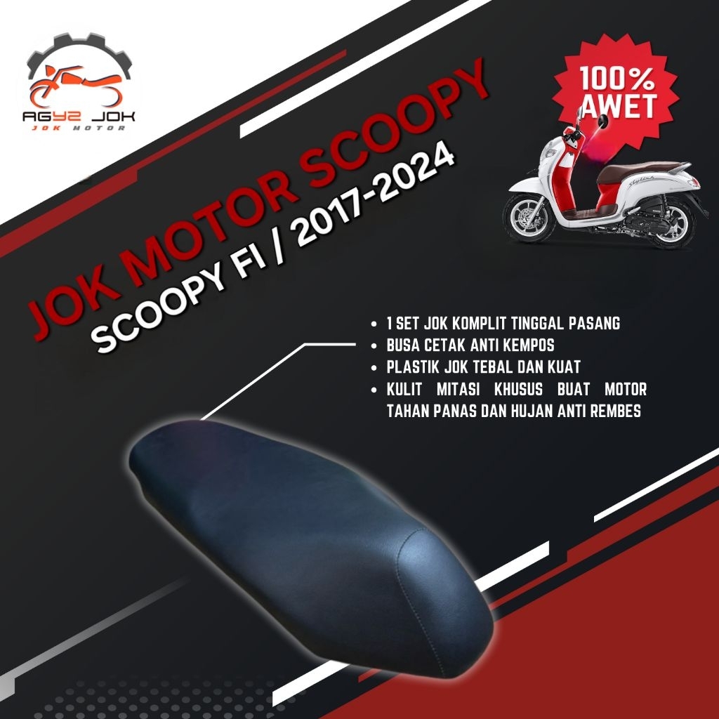 Jok motor scoopy fi new 2017-2021 jok honda scoopy
