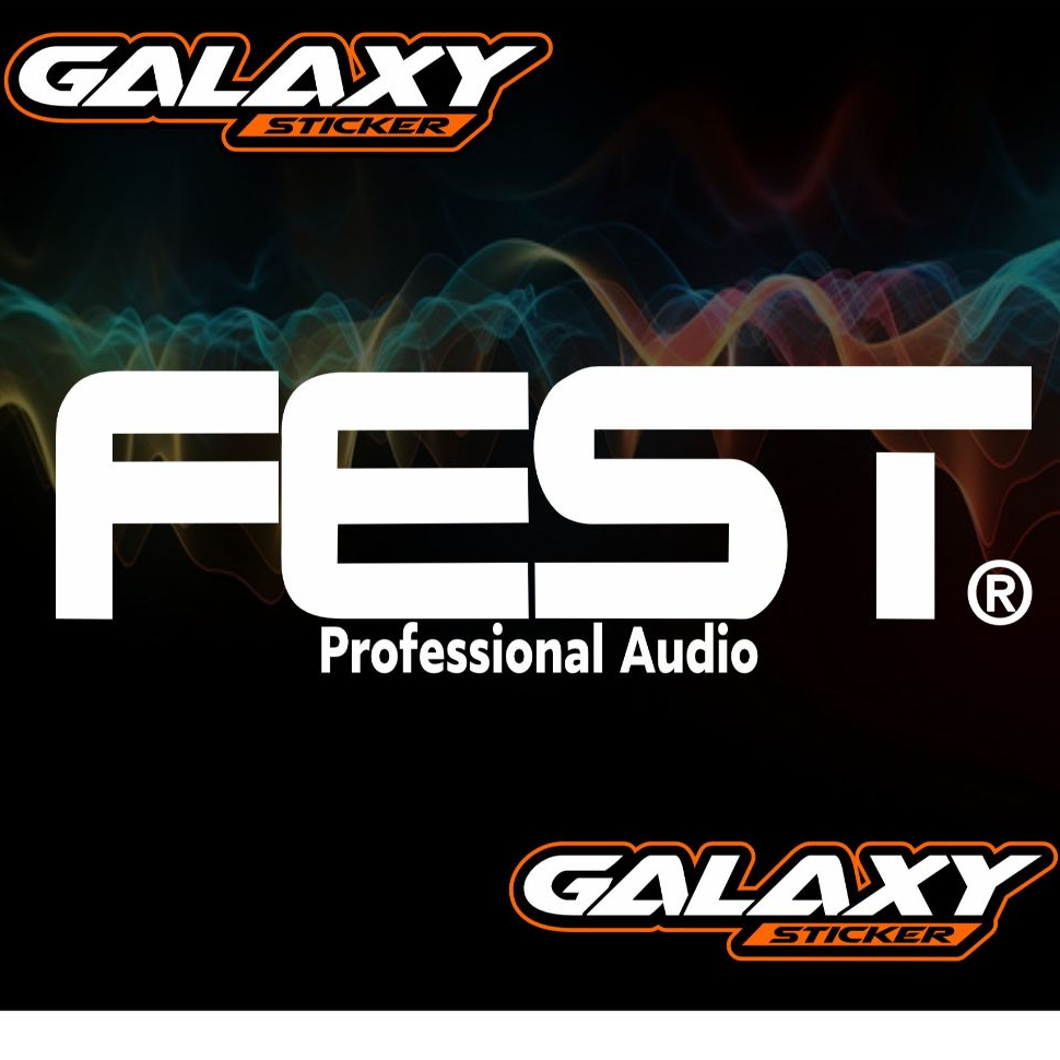 

cutting sticker hardcase sound system fest.stiker box koper audio logo fest