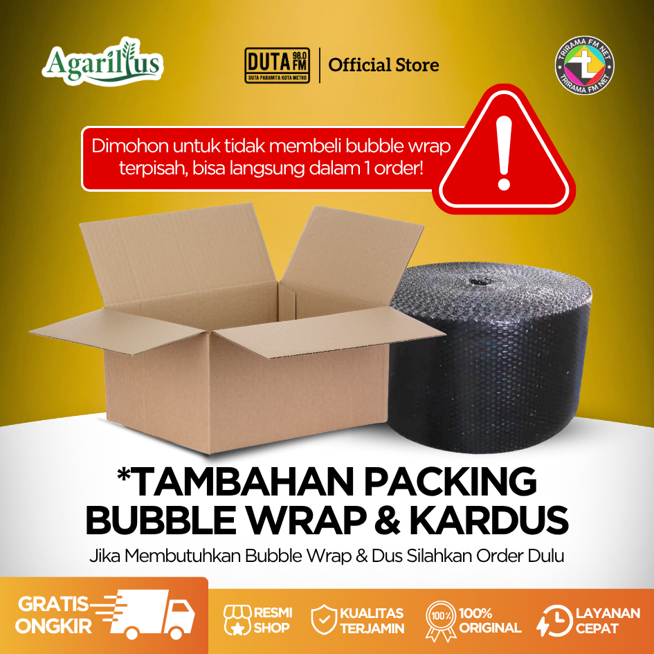 

EXTRA Plastik bubble (bubble wrap + kardus) untuk packing tambahan
