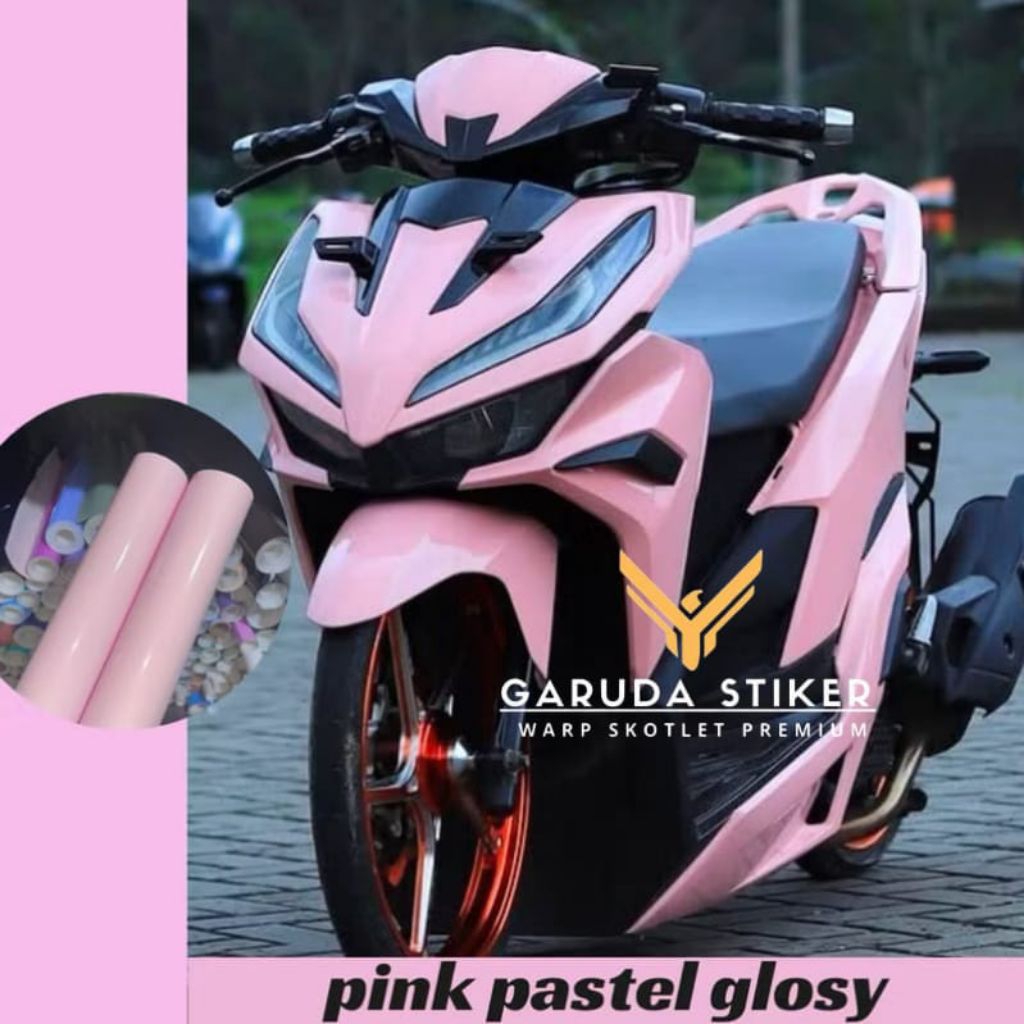 Skotlet Stiker Body Motor Pink Pastel Glosy
