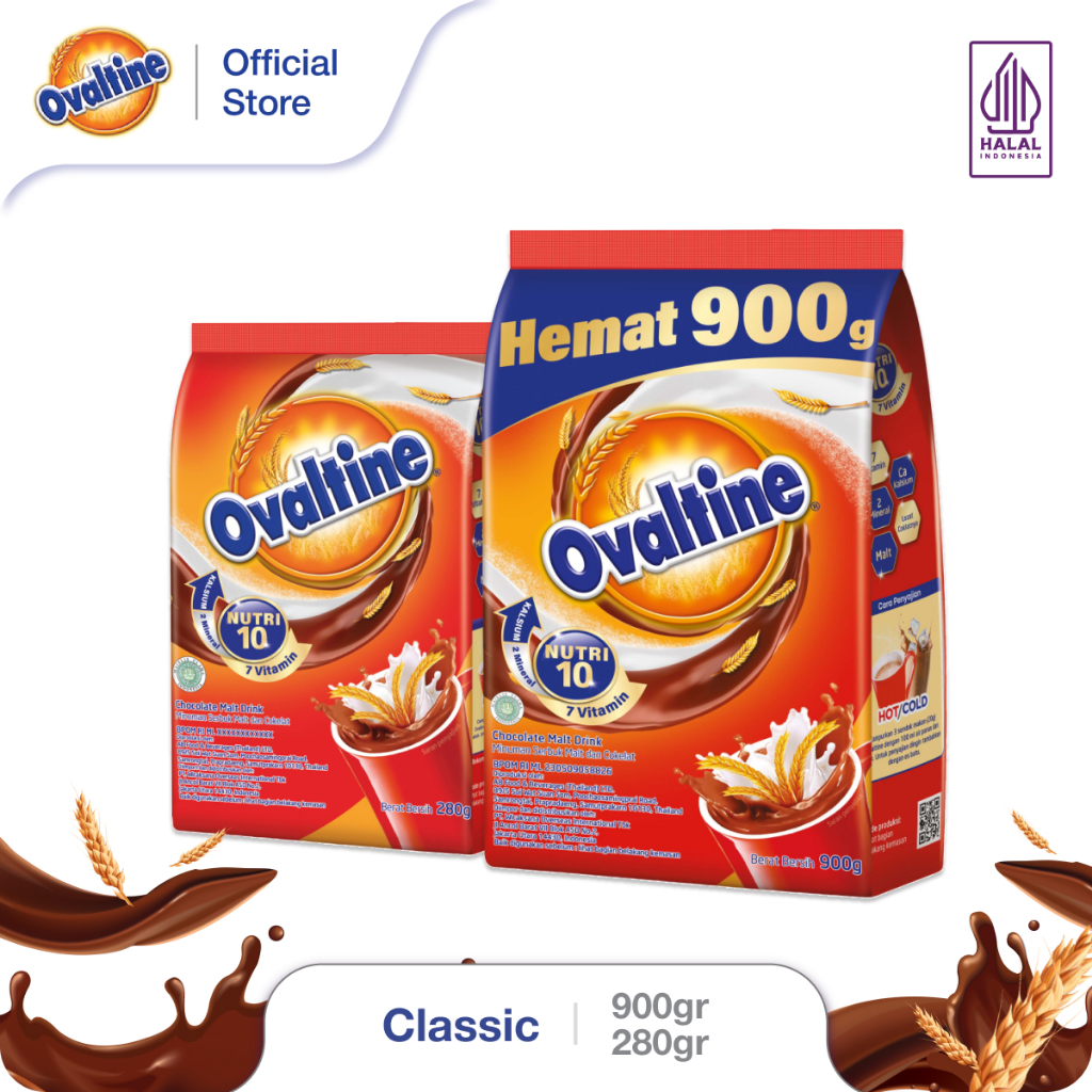 

OVALTINE Paket Bundle Classic 900g dan Classic 280g