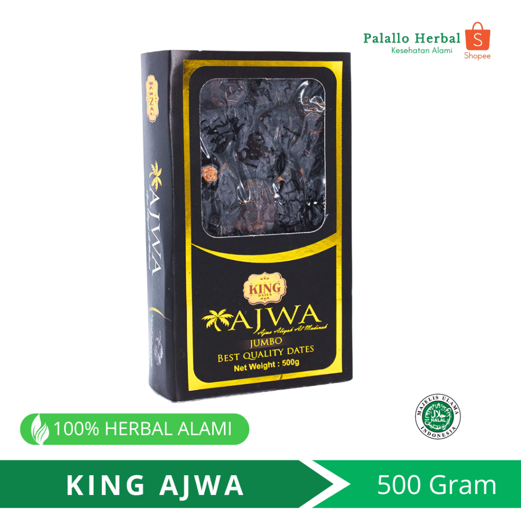 

Kurma Dates KING AJWA 500gr | KING AJWA Al Madinah | KING AJWA 500gr