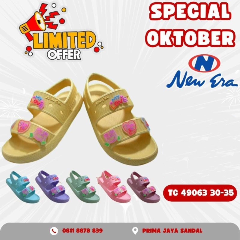 {OBRAL} Sandal Anak Perempuan New Era