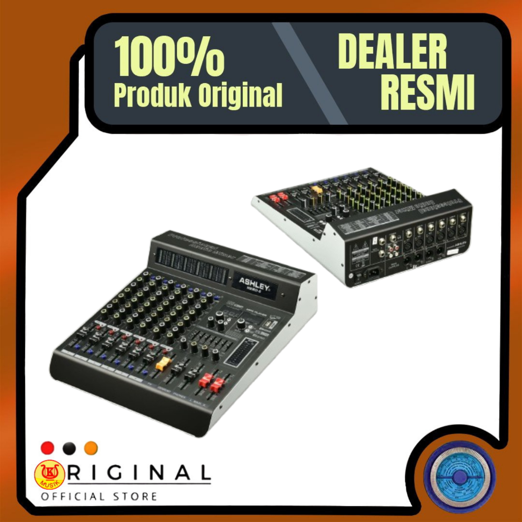 MIXER AUDIO ASHLEY HERO6 HERO 6 ORIGINAL 6 CHANNEL / Mixer Audio Ashley