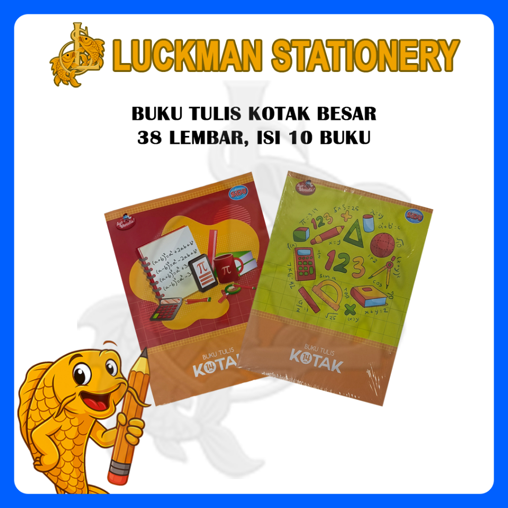 

LUCKMAN STATIONERY - BUKU TULIS SIDU KOTAK BESAR 38 LEMBAR 10 BUKU