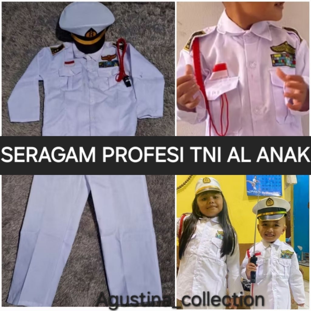 BAJU PROFESI TNI AL ANAK LAKI-LAKI/KOSTUM TNI AL ANAK | lengkap termurah dan berkualitas