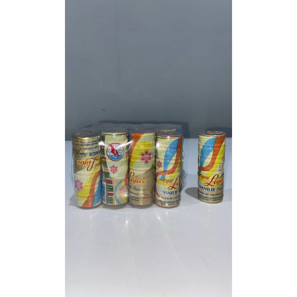 

Vanili Kapal Layar 1 Pak (12Slop+1Slop)