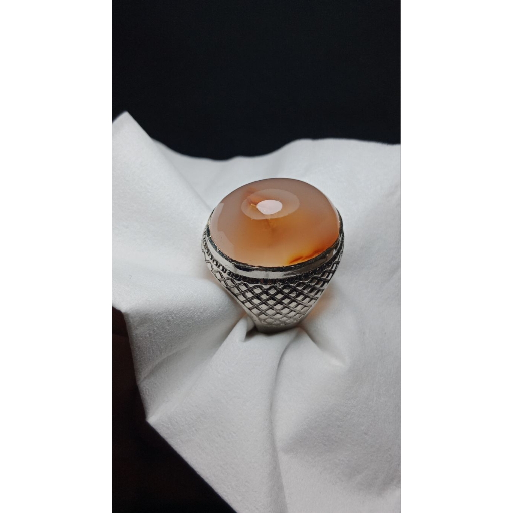 batu akik yakut merah dim 23*18*7 size ring 8,5