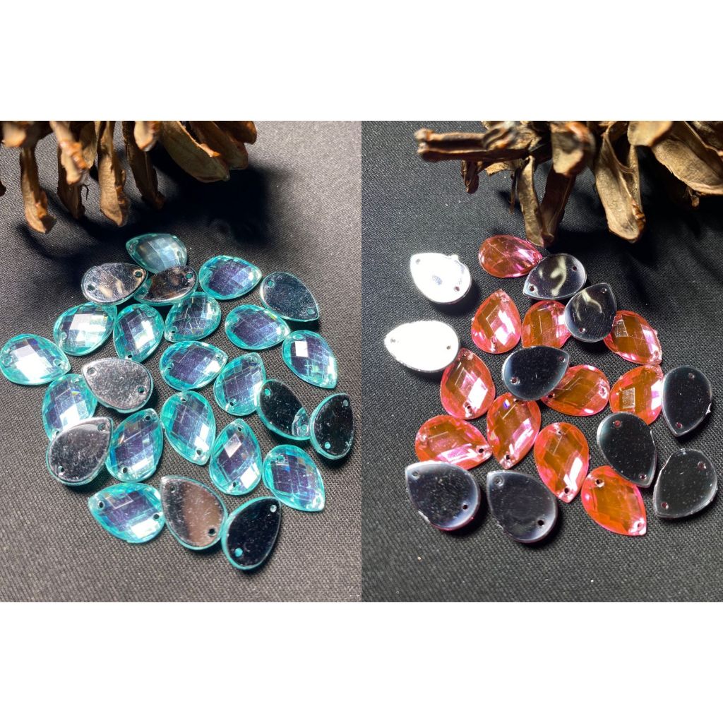 @100PCS DIAMOND TETES TAIWAN WARNA UK 10X14ML (DT 97)