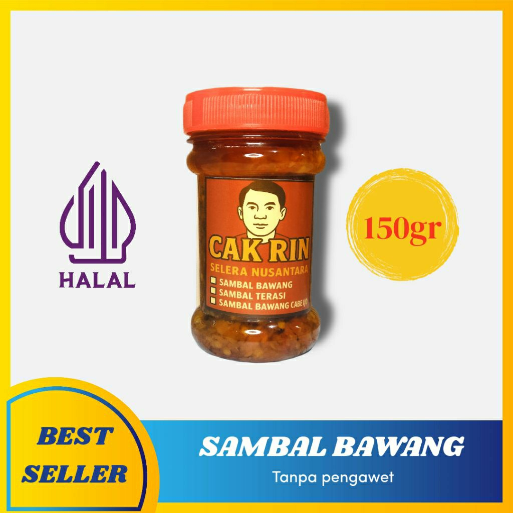 

150gr Sambal bawang Cak Rin | rawit merah | tanpa pengawet | pedas nagih | resep rumahan | siap saji