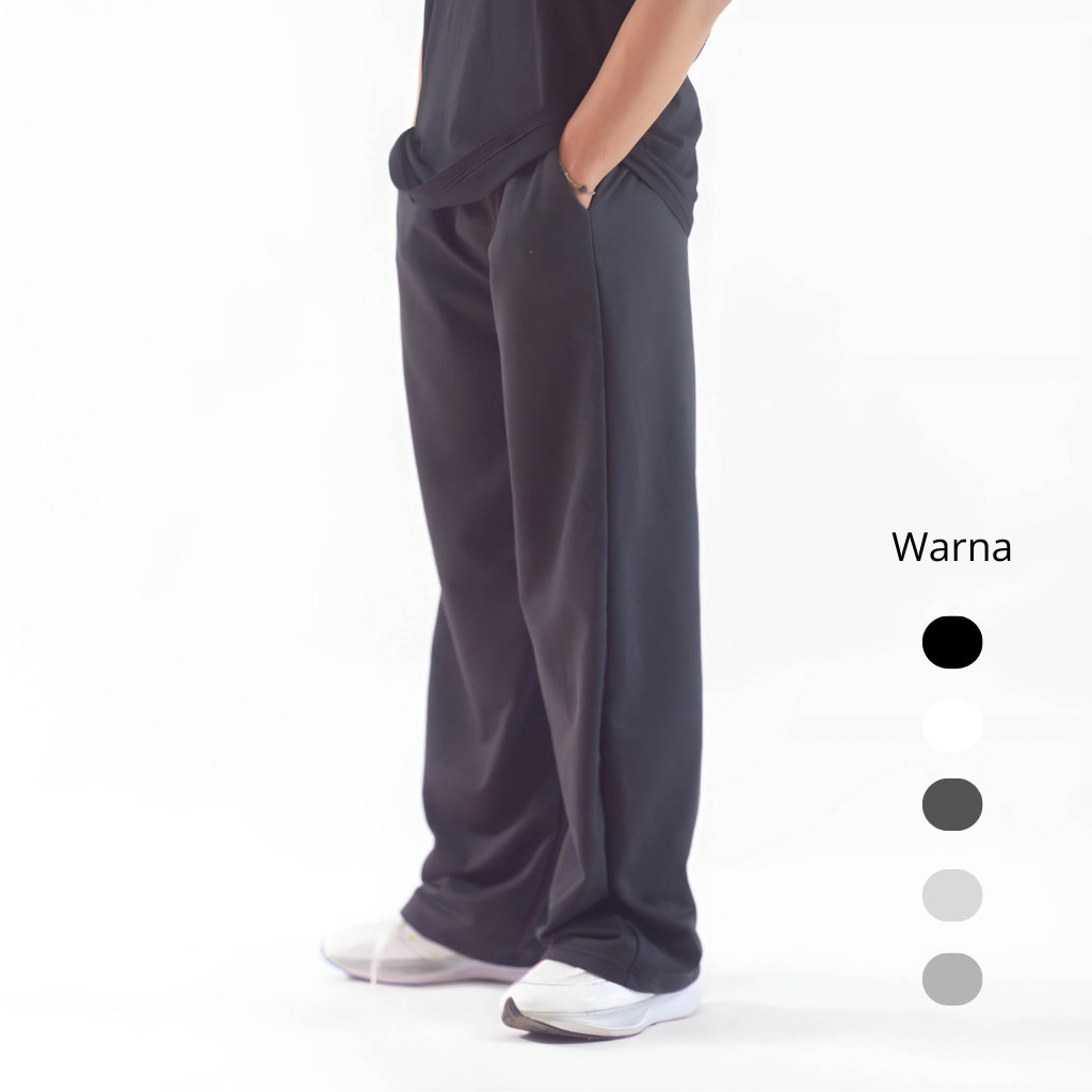 Sudjoe Celana Sweatpants Loose Baggy Fleece Cvc