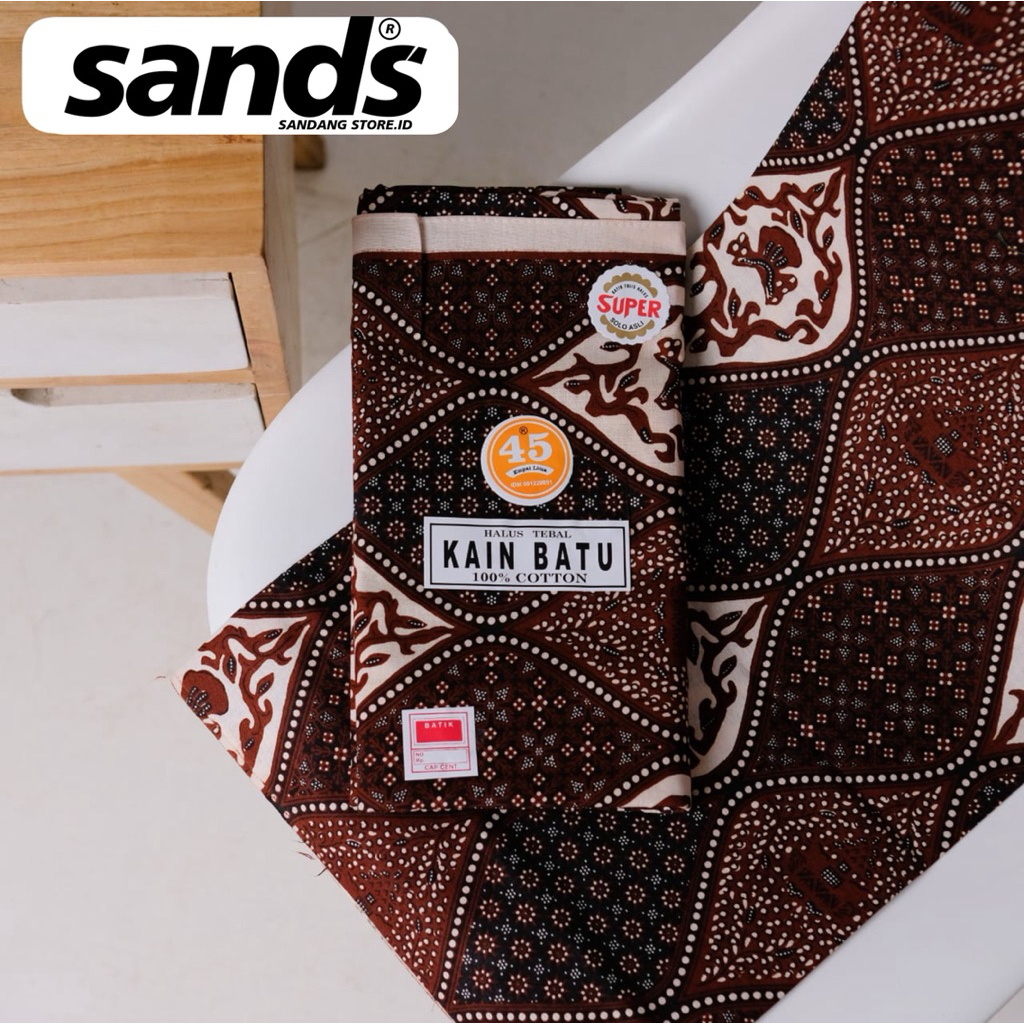 Kain Batik Modern - Kain Batik Panjang Putih- Jarik Jawa Asli Putih- Samping Panjang Tebal Lembut Hi